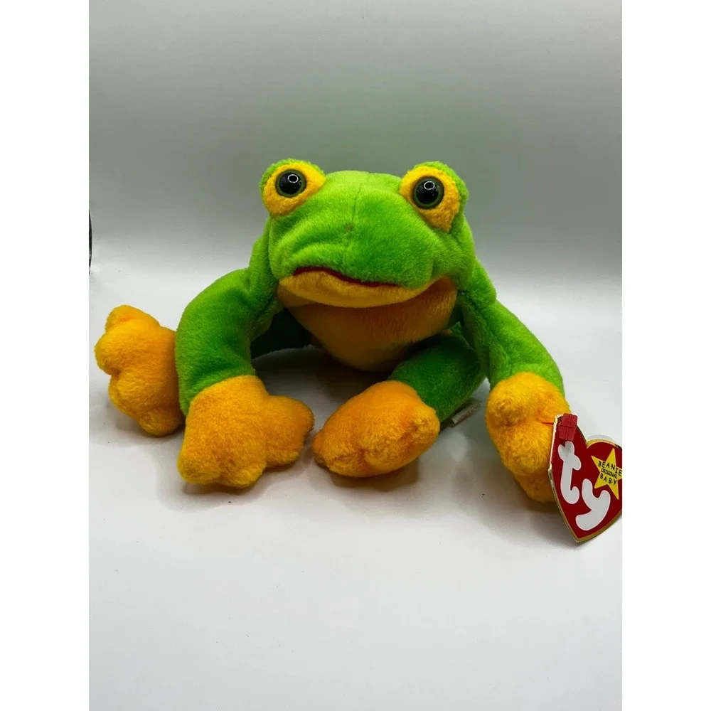Ty Beanie Babies Smoochy The Frog - Picture 1 of 4